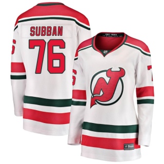 Women's P.K. Subban New Jersey Devils Fanatics Branded Alternate Jersey - Breakaway White