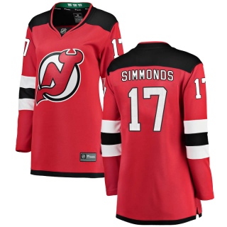 Women's Wayne Simmonds New Jersey Devils Fanatics Branded Home Jersey - Breakaway Red