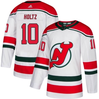 Youth Alexander Holtz New Jersey Devils Adidas Alternate Jersey - Authentic White