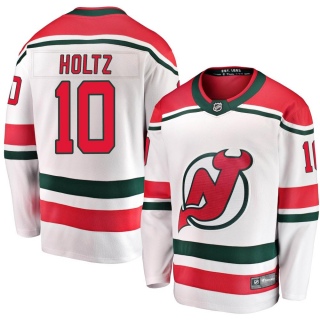 Youth Alexander Holtz New Jersey Devils Fanatics Branded Alternate Jersey - Breakaway White