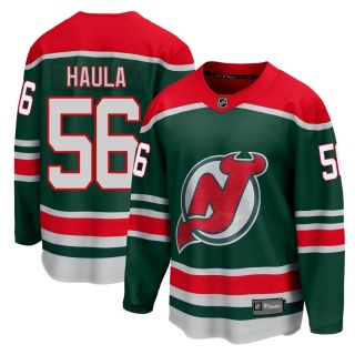Youth Erik Haula New Jersey Devils Fanatics Branded 2020/21 Special Edition Jersey - Breakaway Green