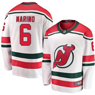 Youth John Marino New Jersey Devils Fanatics Branded Alternate Jersey - Breakaway White