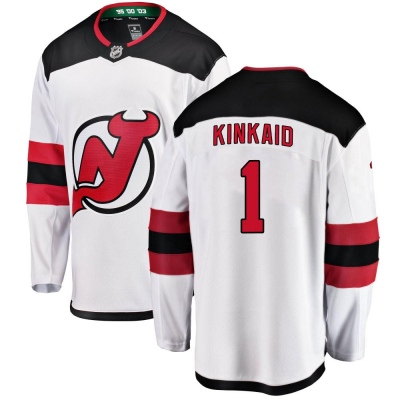 Youth Keith Kinkaid New Jersey Devils Fanatics Branded Away Jersey - Breakaway White