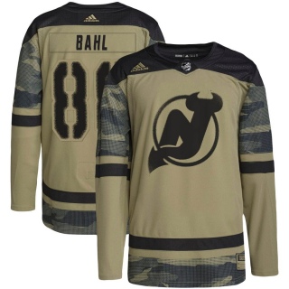 Youth Kevin Bahl New Jersey Devils Adidas Military Appreciation Practice Jersey - Authentic Camo