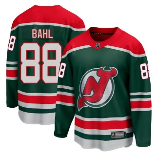Youth Kevin Bahl New Jersey Devils Fanatics Branded 2020/21 Special Edition Jersey - Breakaway Green