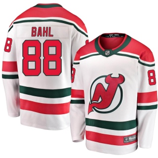 Youth Kevin Bahl New Jersey Devils Fanatics Branded Alternate Jersey - Breakaway White