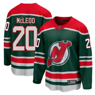 Youth Michael McLeod New Jersey Devils Fanatics Branded 2020/21 Special Edition Jersey - Breakaway Green