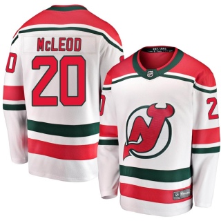 Youth Michael McLeod New Jersey Devils Fanatics Branded Alternate Jersey - Breakaway White