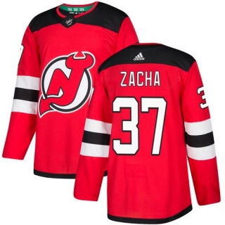 Youth Pavel Zacha New Jersey Devils Adidas Home Jersey - Authentic Red