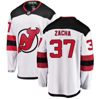 Youth Pavel Zacha New Jersey Devils Fanatics Branded Away Jersey - Breakaway White